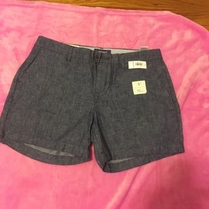 CHAMBRAY SHORTS